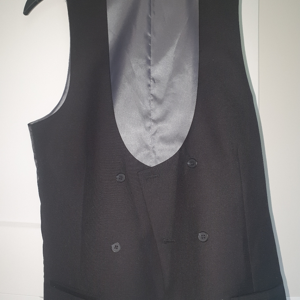 Black double waist coat